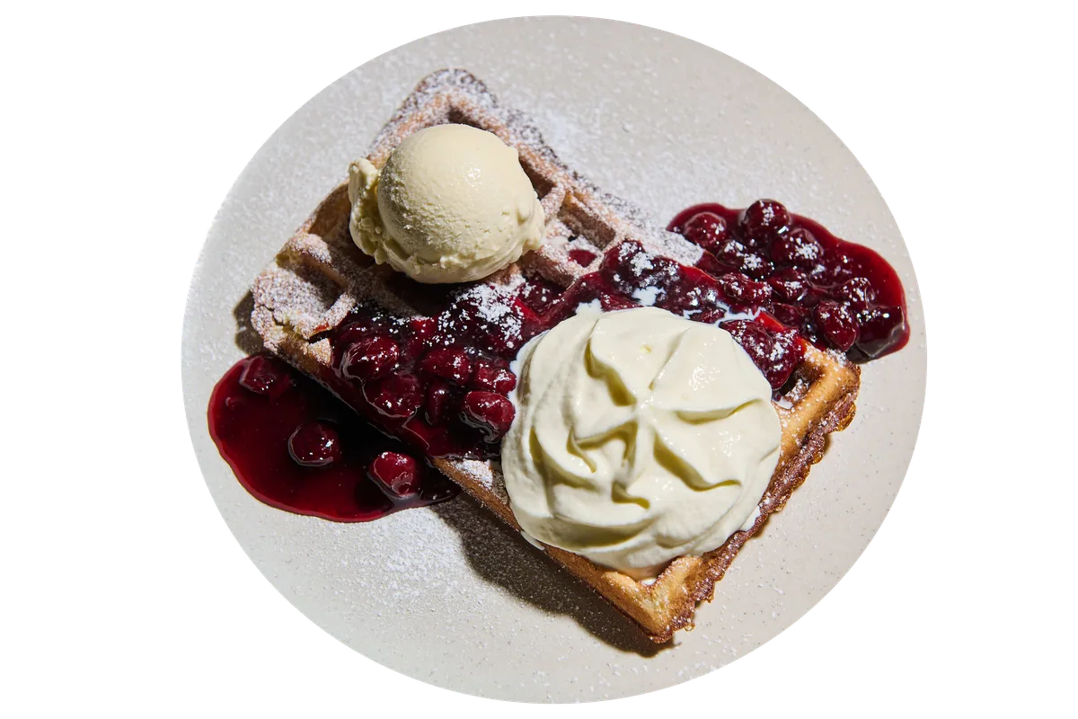 Frische belgische Waffeln